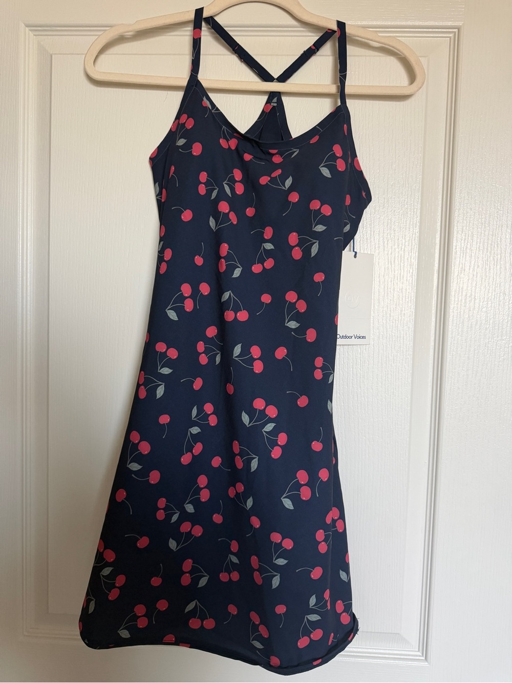 Outdoor Voices Navy Cherry Pickleball Tennis Dress